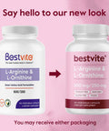 Bestvite L-Arginine L-Ornithine 500-250 (240 Vegetarian Capsules) (120 x 2) - No Stearates - No Fillers - Vegan - Non GMO - Gluten - No Calcium Silicate
