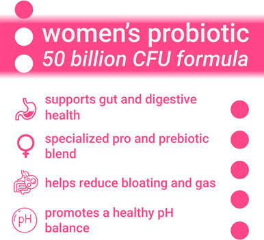 Luma Nutrition Probiotics for Women with Prebiotics - 50 Billion CFU - Formulated for Digestive, Immune & Feminine Support - 60 Capsules