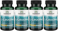 Swanson Amino Acid Ajipure L-Leucine Pharmaceutical Grade 500 Milligrams 60 Veg Capsules (4 Pack)