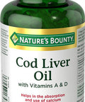 Nature's Bounty Cod Liver Oil 1000Mg 100 Sgl