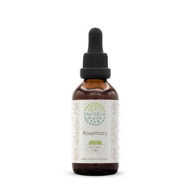 Rosemary B60 Alcohol-Free Herbal Extract Tincture, Concentrated Liquid Drops Natural Rosemary (Rosmarinus Officinalis) (2 Fl Oz)