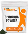 BulkSupplements Spirulina Powder - Green Powder Superfood Supplement, Antioxidants Source - Blue Green Algae Powder - 9g of Pure Spirulina , (1 Kilogram - 2.2 lbs)