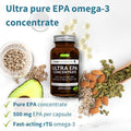 Pure & Essential Ultra Pure Epa Omega-3 Concentrate 500 Mg, Wild Fish Oil, Rtg, 90 Small Softgels