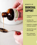 Banyan Botanicals Bronchial Support Organic Herbal Syrup For Children & Adults Soothing Respiratory Support Formula With Licorice and Ginger Root 6Oz. Non Gmo Sustainably Sourced Vegetarian