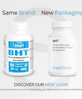 Supersmart BHT 300 mg Per Day Butylated Hydroxytoluene Powerful Antioxidant Immune Support Anti Aging Supplement NonGMO Gluten Free 90 Vegetarian Capsules