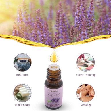 Sedbuwza 3 Pack Rosemary Eucalyptus Lavender Essential Oil Set 100% Pure Aromatherapy Mothers Day Gifts Oils for Massage, Skin and Hair Care