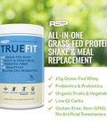 TrueFit Protein Powder (Vanilla 2 LB) with AminoLean Pre Workout Energy (Pink Lemonade 30 Servings)