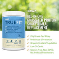 TrueFit Protein Powder (Vanilla 2 LB) with AminoLean Pre Workout Energy (Pink Lemonade 30 Servings)