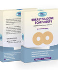 Areola Silicone Scar Sheets For Surgical Scars From Breast Reduction, Augmentation, Lift Or Post Mastectomy - 2 Pack -Reusable And Comfortable Under Post Op Bra
