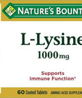 Nature's Bounty L-Lysine 1000 Mg Tablets 60 Count(Pack Of 4)