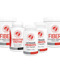 Silver Fern Brand 60 Day Digestive System Reboot Kit - Gut Health Maintenance &Support - Probiotic, Fiber & Digestive Enzymes