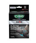Curad Performance Series IRONMAN Elbow Support Adjustable Universal Pack of 4