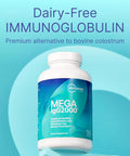 Microbiome Labs Mega IgG2000 Dairy Free Colostrum Capsules High Concentration Immunoglobulin Supplements to Support Digestive Health Gut Health and Detox Casein and Lactose Free 120 Count