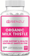 Certified Organic Milk Thistle Liver Support and Health Liver Protectant Relieve Digestive Disturbances Non-GMO (120 capsules) | Made in Canada