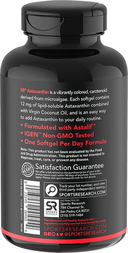 Vegan Icelandic Astaxanthin 12mg with Organic Coconut Oil Vegan NonGMO Project Verified Dietary Supplement 60 Veggie Softgels 2 Month Supply