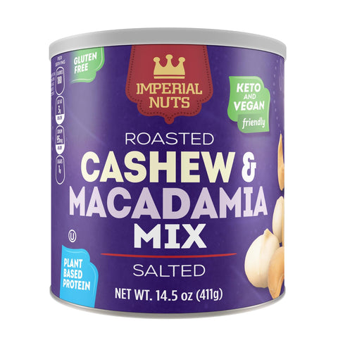Imperial Nuts - Macadamia Nuts Roasted Salted - Oil Roasted 15 oz | Fresh tasty macadamias