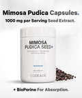 Codeage Organic Mimosa Pudica Seed Capsules - Mimosa Pudica Seeds Supplement - Black Walnut Cloves Vidanga Neem BioPerine - All in One - Sensitive Plant Pills - Non-GMO & Vegan - 120 Capsules