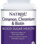 Natrol Cinnamon Chromium Biotin Tablets, 60 Count