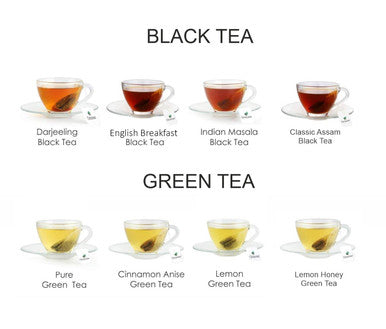 Octavius Assorted Tea Sampler Set (3 Flavors 100 Tea Bags) | Black Tea Sampler Pack | Tea Set Pack of 2