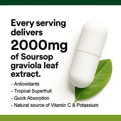 Biolore Pure Soursop Graviola Capsules 120 Count