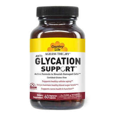 Country Life Ageless Theory Anti-Glycation Support 60 Vegcaps