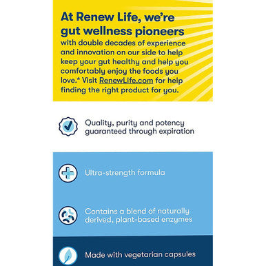 ReLife Adult Digestmore Ultra Enzyme Supplement Vegetarian Capsules 90 Count