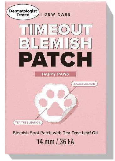 I Dew Care Hydrocolloid Acne Pimple Patch - Timeout Blemish Happy Paws + Tweezer - Tweeze The Day | Precision Stainless Steel, Professional Hair Beauty Tool Bundle