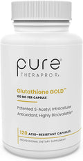 SAcetyl Glutathione GOLD 120 DRcaps AcidResistant 100mg Per Capsule Patented Acetylated Form of Glutathione Emothion 24 Month Supply ZERO Fillers / Flow Agents Pharmaceutical Grade