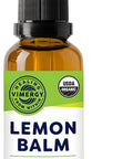 Vimergy USDA Organic Lemon Balm Extract, 115 Servings Supports Calm and Relaxed Feeling Relief From Occasional Nervous Tension Alcohol-Free Gluten Free, Non-GMO, Kosher, Vegan & Paleo (115 ml)