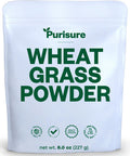 Purisure Wheatgrass Powder 8Oz Wheat Grass Powder Green Superfood For Salads Smoothie And Shakes Superfood Powder Rich In Immunity Vitamins Fiber And Minerals 76 Servings