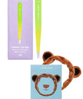 I Dew Care Face Wash Headband - Brown Bear + Tweeze The Day Bundle