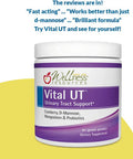 Vital UT Urinary Tract Supplement with Cranberry 36mg PACs dMannose Mangosteen and LactoSpore Probiotic 30 Servings Powder