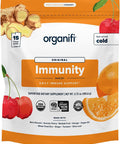 Organifi Immunity - Organic Superfood Immunity Support - 15 Single Serve Packets - Immunity Powder For T Cell Production And Upper Respiratory Health - Mushroom Beta Glucans, Vitamin C, D And Zinc