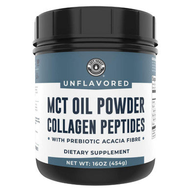 Left Coast Performance 32oz Premium MCT Oil and 16oz Unflavored MCT + Collagen Powder