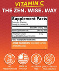 Zenwise Vitamin C Liposomal Ascorbic Acid 1500 MG of Organic Highly Bio Available Vitamin C for Immune Health Natural Energy Boost and Skin Care Support 3 Month Supply 180 Capsules