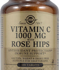 Solgar Vitamin C 1000 Mg With Rose Hips - 100 Tablets Pack Of 2 - Antioxidant & Immune Support - Non-Gmo Vegan Gluten Free Dairy Free Kosher - 200 Total Servings