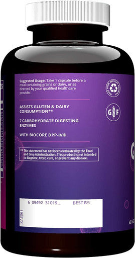 MRM - Gluten Aid - Assists Gluten & Dairy Consumption 60 Vcaps