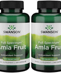 Swanson Full Spectrum Amla Fruit (Indian Gooseberry)-Ayurvedic Herbal Supplement Promoting Vitality & Energy Support-Packed with Phytonutrients to Support Wellness-(120 Capsules 500mg Each) 2 Pack