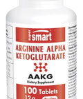 Supersmart Arginine Alpha Ketoglutarate AAKG 12 g Per Serving Amino Acid Boost Immune System Support Healthy Cardiovascular System Muscle Mass NonGMO Gluten Free 100 Tablets