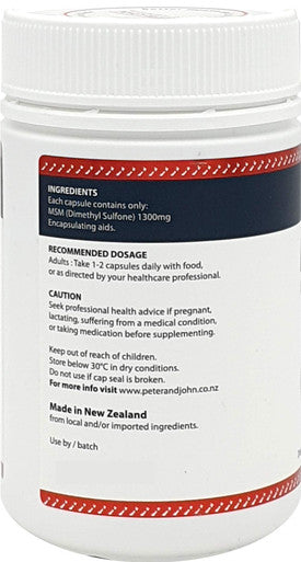 Healthfarm Msm Dietary Supplement 1300Mg 120Capusule Supports Joint Comfort/Healthy Immune System (1 Bottle)