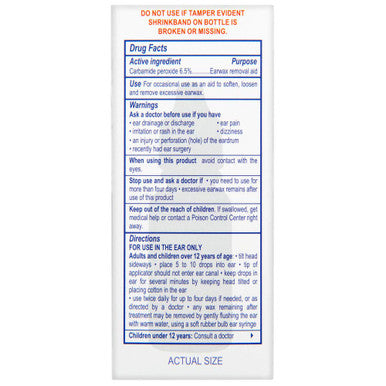 Rite Aid Earwax Removal Aid 0.5 fl oz. | Carbamide Peroxide 6.5% | Ear Wax Removal | Ear Wax Removal Drops | Ear Cleaner