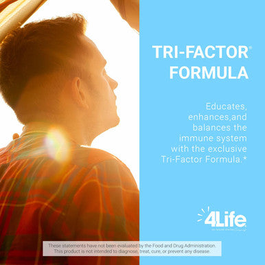 4Life Transfer Factor Tri-Factor Formula - Advanced Immune Support Supplement with Cow Colostrum & Chicken Egg Yolk - Boosts NK Cell Activity & Overall Immunity - 60 Veggie Capsules