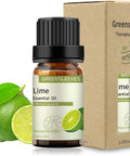 GREENSLEEVES Lime Essential Oil 10ml, 100% Pure Organic Lime Aromatherapy Diffuser Oils 10ml