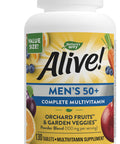 Nature'S Way Alive! Men S 50+ Complete Multivitamin, Supports Multiple Body Systems, Supports Cellular Energy, High Potency B-Vitamins, Gluten-Free, 130 Tablets