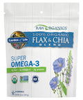 Garden of Life Raw Organics 100% Organic Ground Flax Seed & Chia Blend, Gluten Free Golden Flaxseed Meal plus Premium Black Chia Seeds, 24 Servings