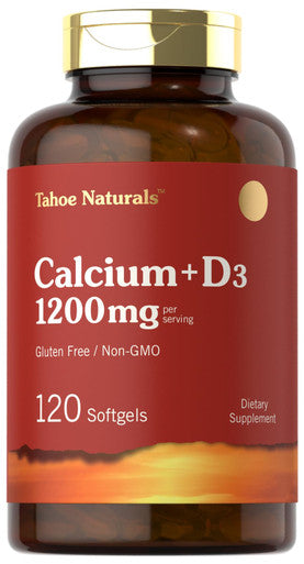Carlyle Calcium 1200 Mg With Vitamin D3 | 120 Softgels | Non-Gmo And Gluten Free Supplement | Tahoe Naturals