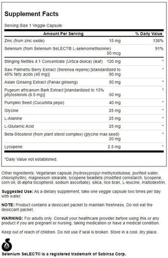 Swanson Prostate Plus - Natural Supplement for Men Promoting Healthy Urinary Tract Flow '&' Frequency - Supporting Overall Prostate Health - (180 Veggie Capsules)