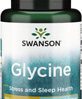 Swanson Amino Acid Ajipure Glycine Pharmaceutical Grade 500 Milligrams 60 Veg Capsules