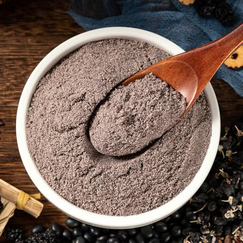 Black Sesame Pasteï¼ŒBlack Sesame Powderï¼ŒBlack sesame walnut mulberry powder,100% black sesame Sesame Seeds Powder, No Sugar, Low Temp Roasted,healthy and nutritious breakfast,convenient food(453g/1 can)