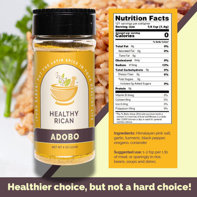 Healthy Rican Herbs Spice Seasoning Mix Adobo Sazon Sofrito Dry Non GMO No Preservatives MSG Artificial Coloring Gluten Free Diabetes Keto Friendly Whole 30 Approved Variety Bundle (3 Pack)